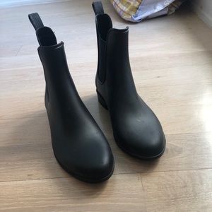 JCREW Black Rainboots